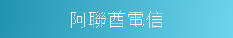 阿聯酋電信的同義詞