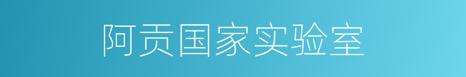 阿贡国家实验室的同义词