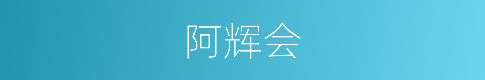 阿辉会的同义词