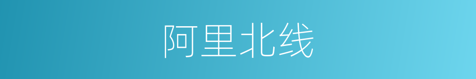 阿里北线的同义词