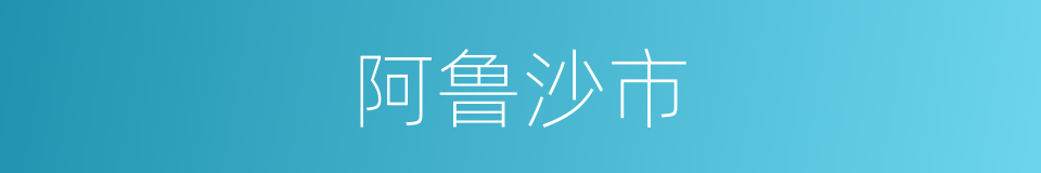 阿鲁沙市的同义词