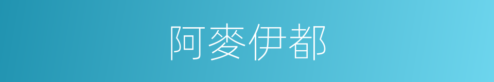 阿麥伊都的同義詞