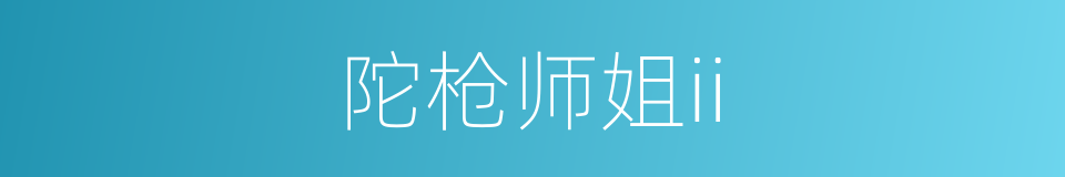 陀枪师姐ii的同义词