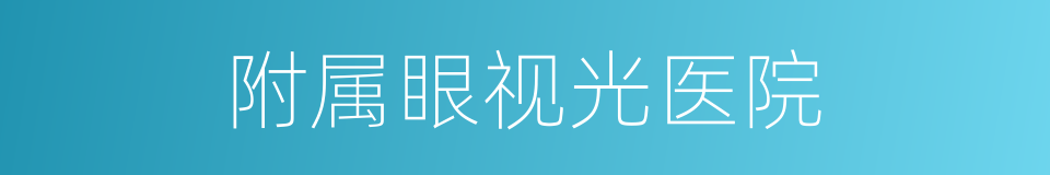 附属眼视光医院的同义词