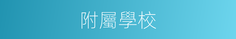 附屬學校的同義詞