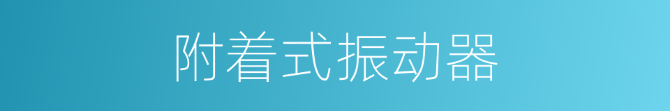 附着式振动器的同义词