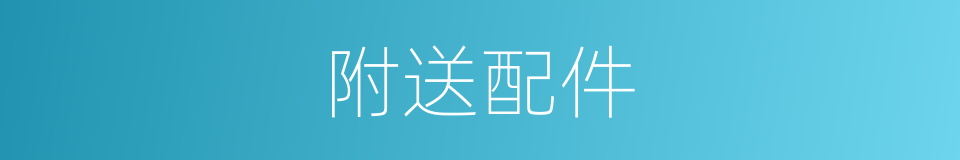 附送配件的同义词