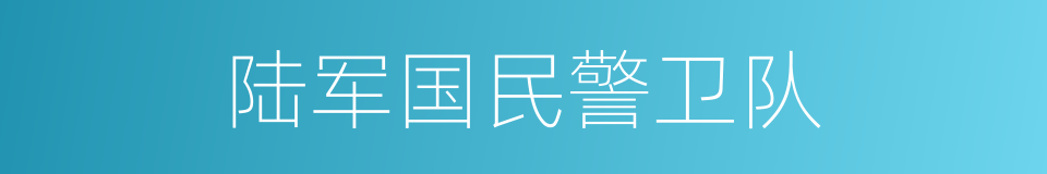 陆军国民警卫队的同义词