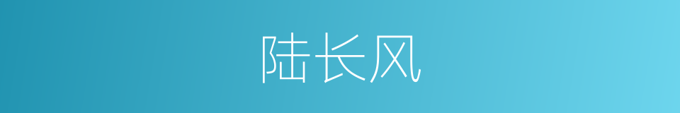 陆长风的同义词
