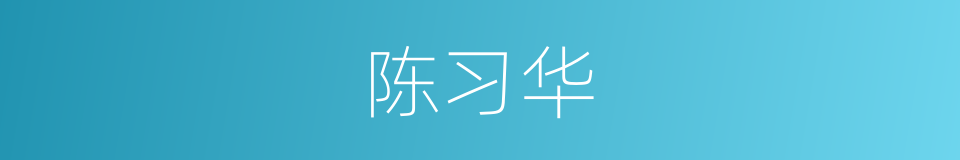 陈习华的同义词