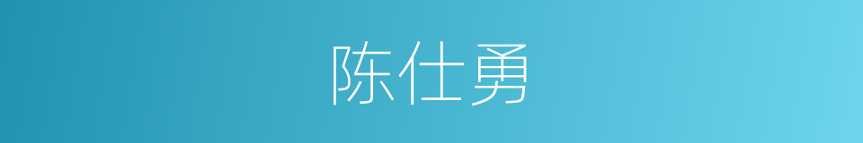 陈仕勇的同义词