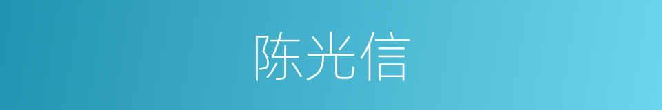 陈光信的同义词