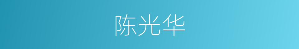 陈光华的同义词