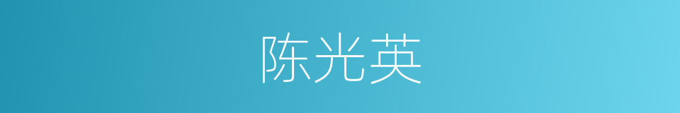 陈光英的同义词