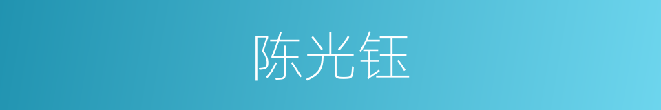 陈光钰的同义词
