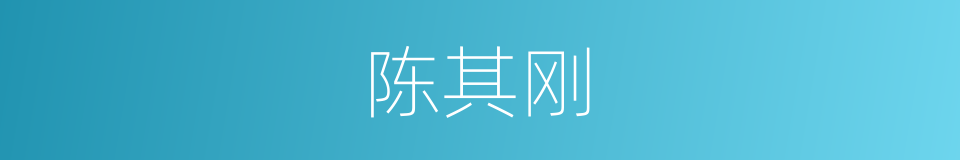 陈其刚的同义词