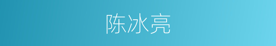 陈冰亮的同义词