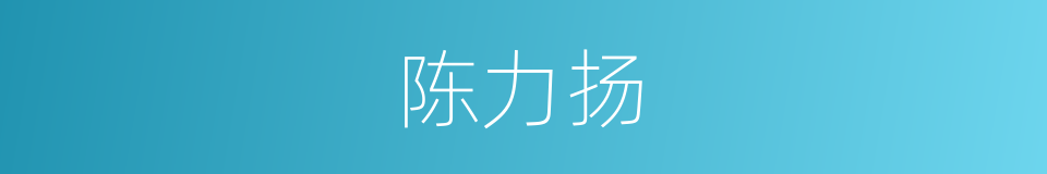 陈力扬的同义词