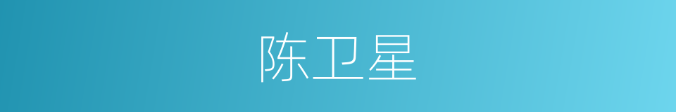 陈卫星的同义词