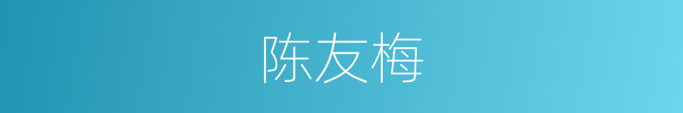 陈友梅的同义词