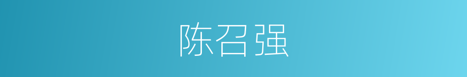 陈召强的同义词