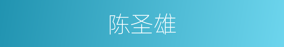 陈圣雄的同义词