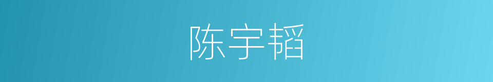 陈宇韬的同义词