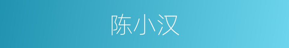 陈小汉的同义词
