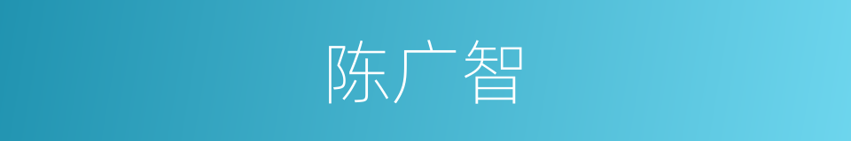 陈广智的同义词