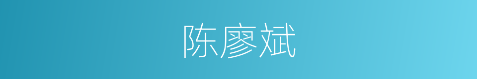 陈廖斌的同义词