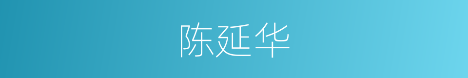 陈延华的同义词