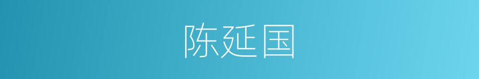 陈延国的同义词