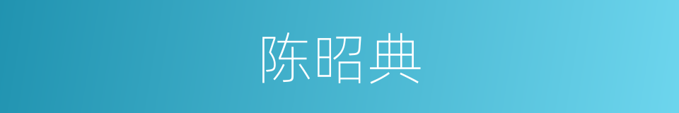 陈昭典的同义词