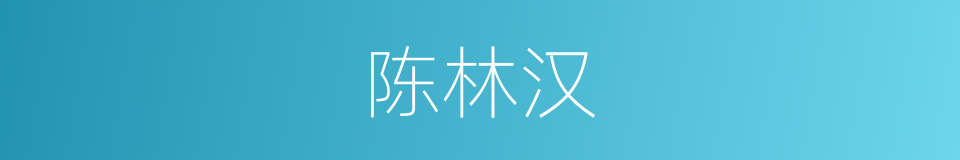 陈林汉的同义词