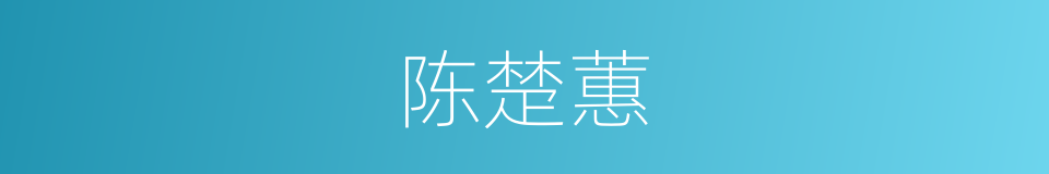 陈楚蕙的同义词