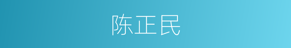 陈正民的同义词