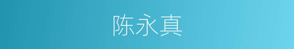 陈永真的同义词