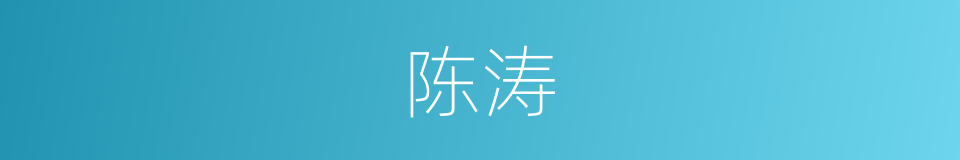 陈涛的同义词