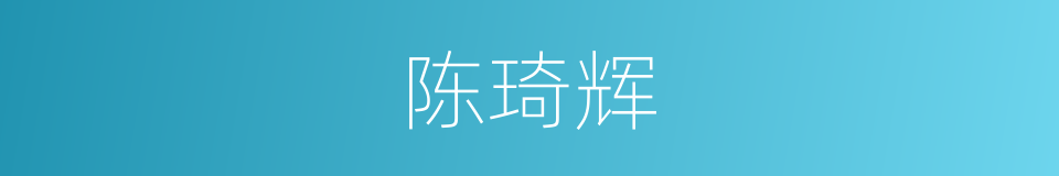 陈琦辉的同义词