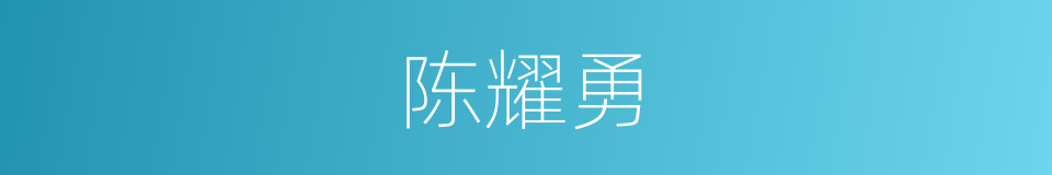 陈耀勇的同义词