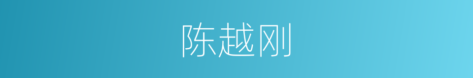 陈越刚的同义词