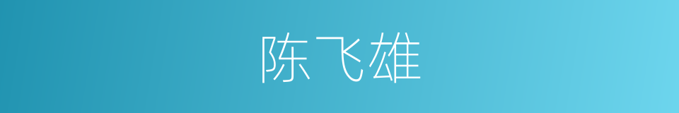 陈飞雄的同义词