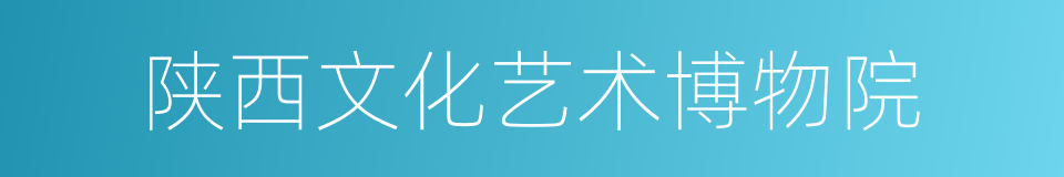 陕西文化艺术博物院的同义词