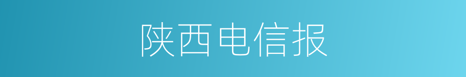 陕西电信报的同义词