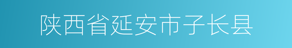 陕西省延安市子长县的同义词