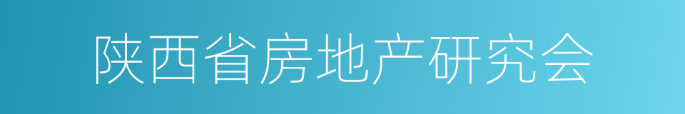 陕西省房地产研究会的同义词