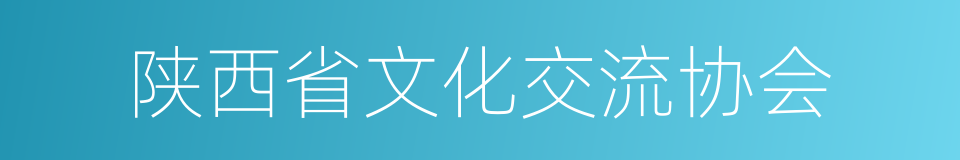 陕西省文化交流协会的同义词