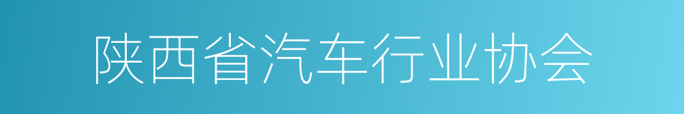 陕西省汽车行业协会的同义词