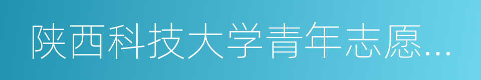 陕西科技大学青年志愿者服务团的同义词