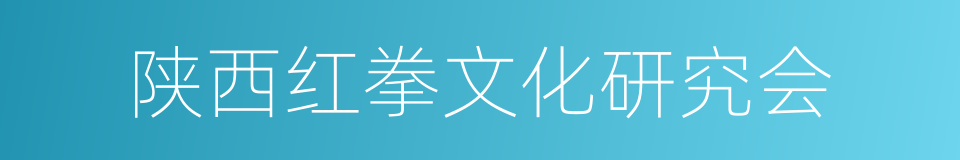 陕西红拳文化研究会的同义词